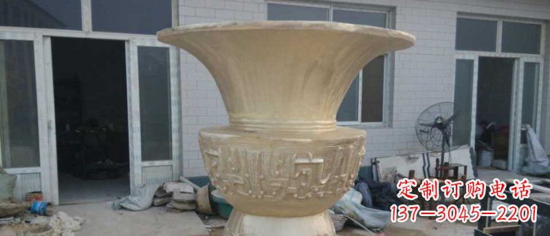 山东高品质大型花盆铜雕