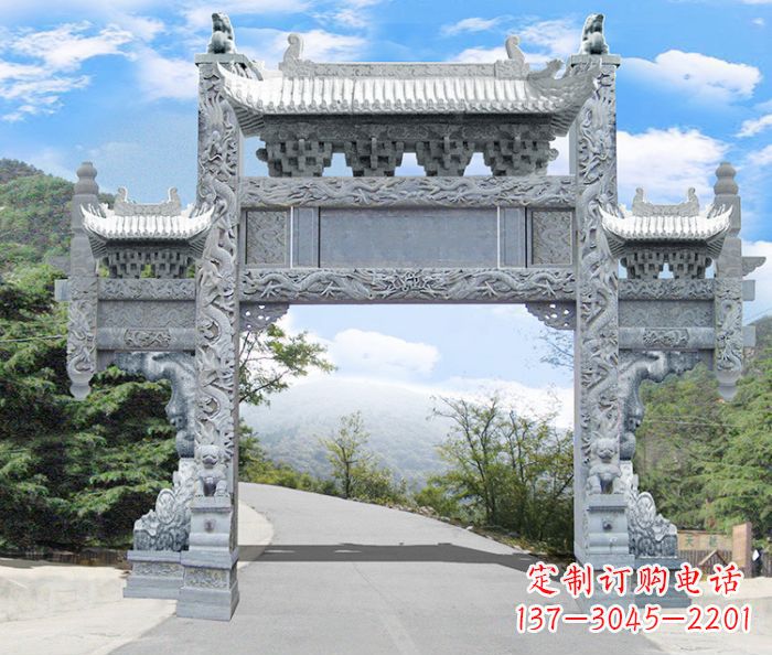 山东精美牌坊雕塑