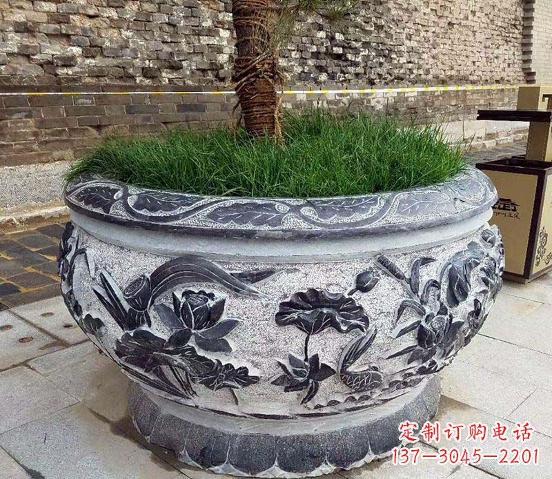 山东精美花盆雕塑,点亮你的道路景观