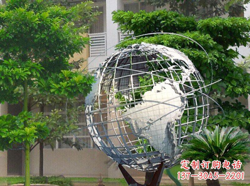 山东精美装饰的不锈钢地球雕塑