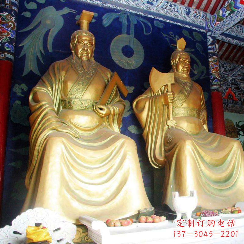 山东帝喾铜雕神像,让你的家居更有气质