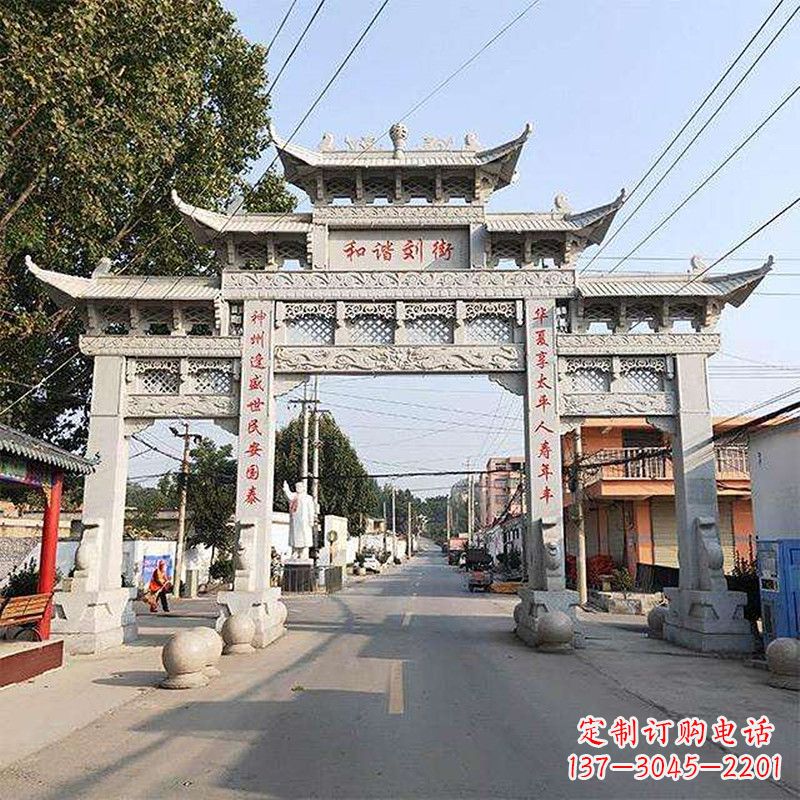 山东牌坊雕塑-精致的艺术精品