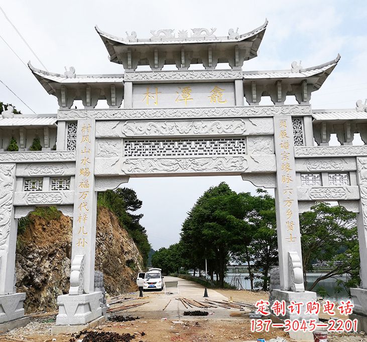 山东东夏侯石牌坊雕塑专业的定制雕塑制作商