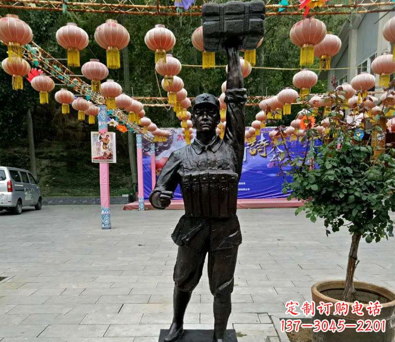 山东董存瑞铜雕