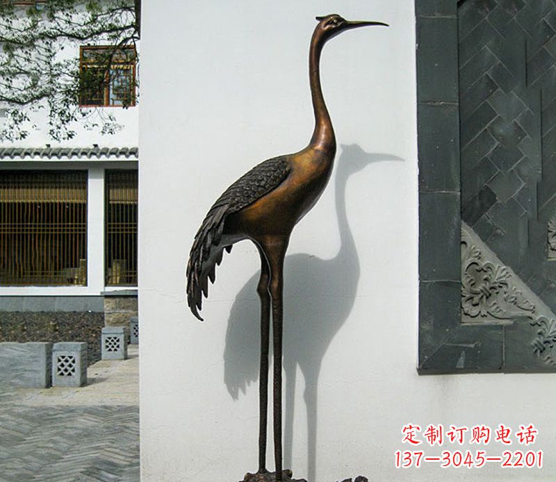 山东仙鹤雕塑,精美绝伦,艺术动人