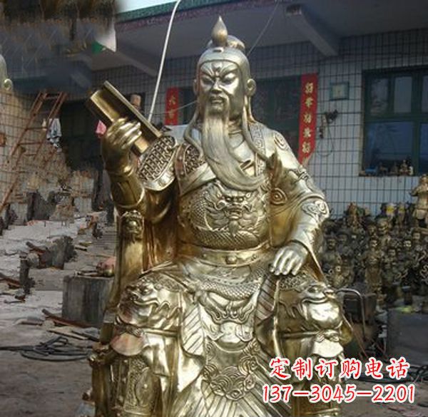 山东关公武财神铜雕定制