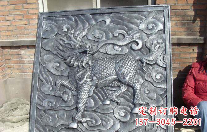 山东锻铜麒麟浮雕