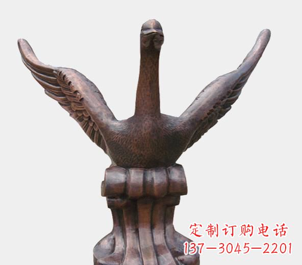 山东高级锻铜天鹅雕塑