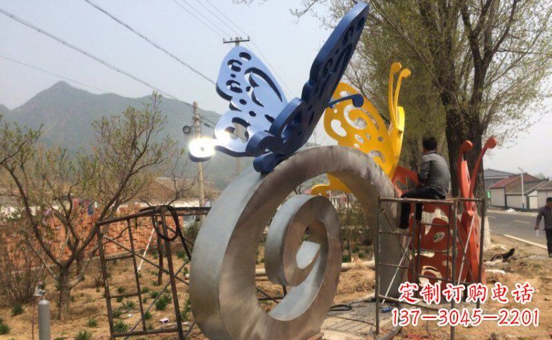 山东锻造不锈钢蝴蝶雕塑
