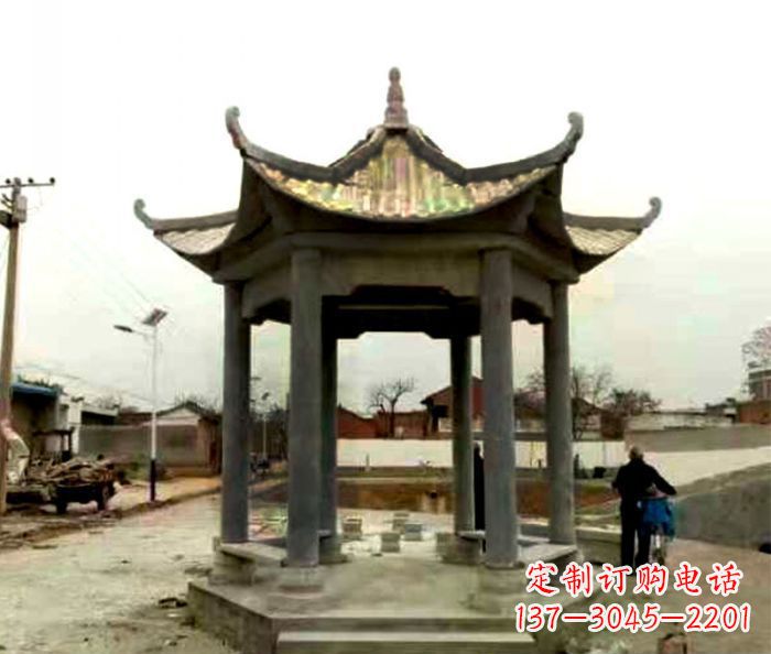 山东仿古凉亭石雕限量版