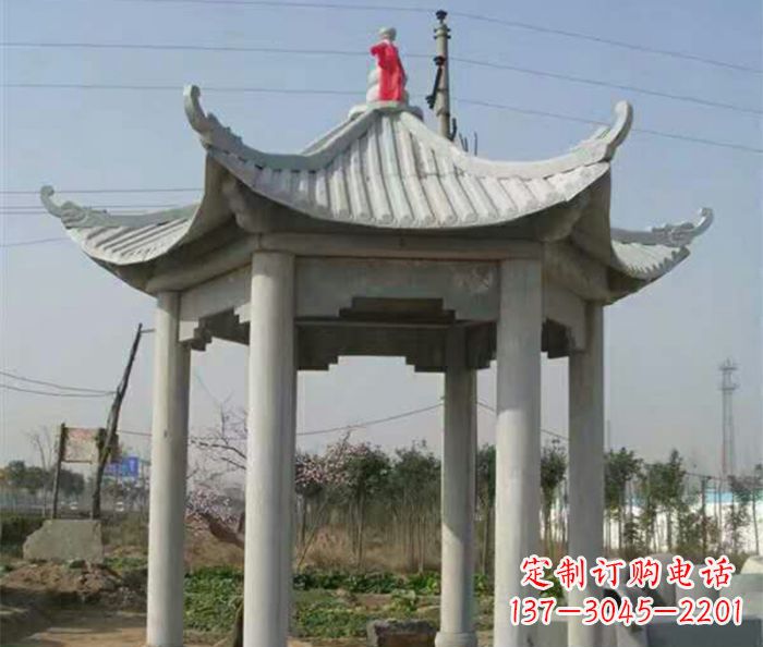 山东典雅的仿古凉亭石雕