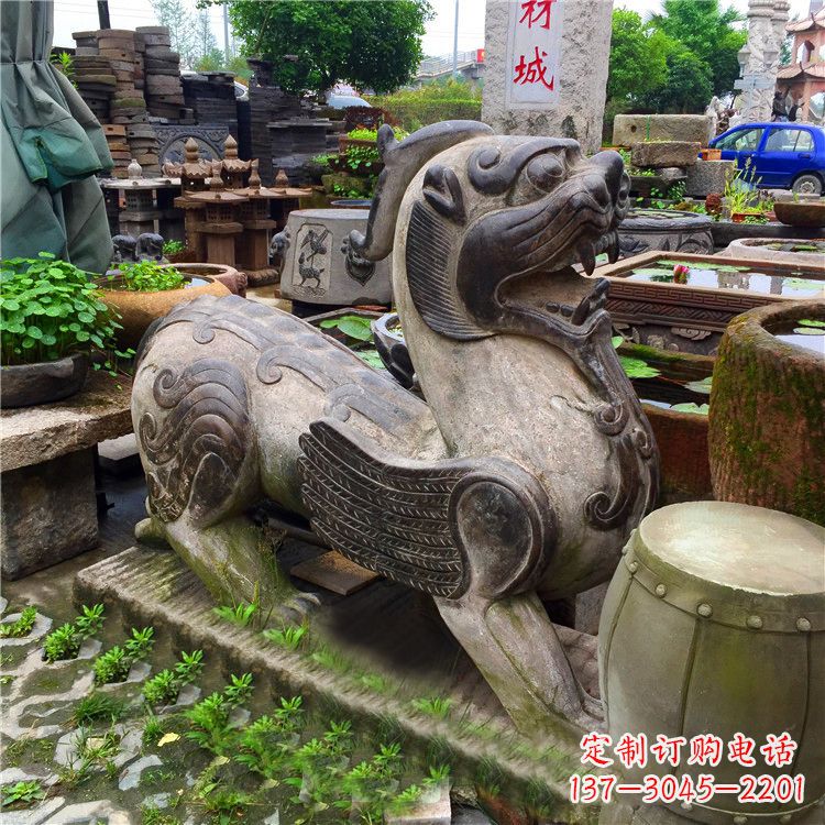 山东仿古貔貅石雕