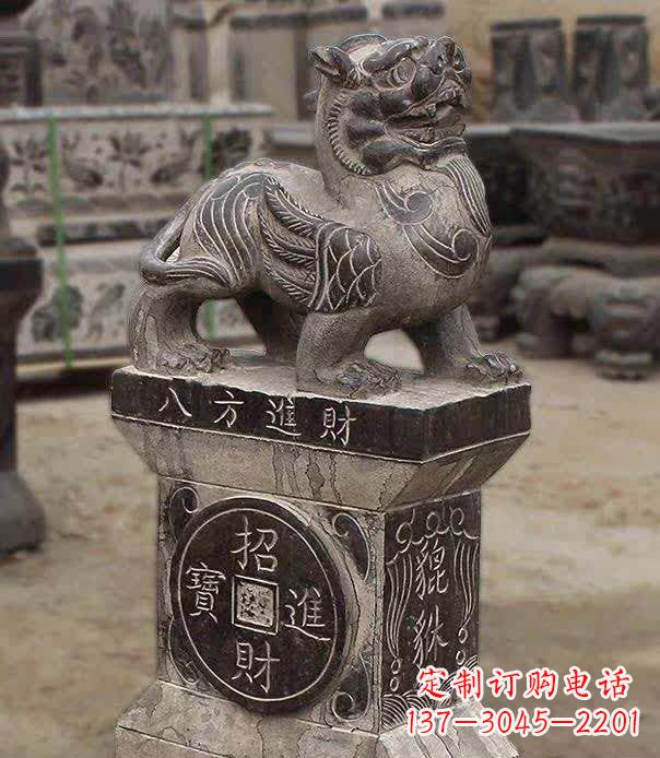 山东仿古石雕貔貅雕塑