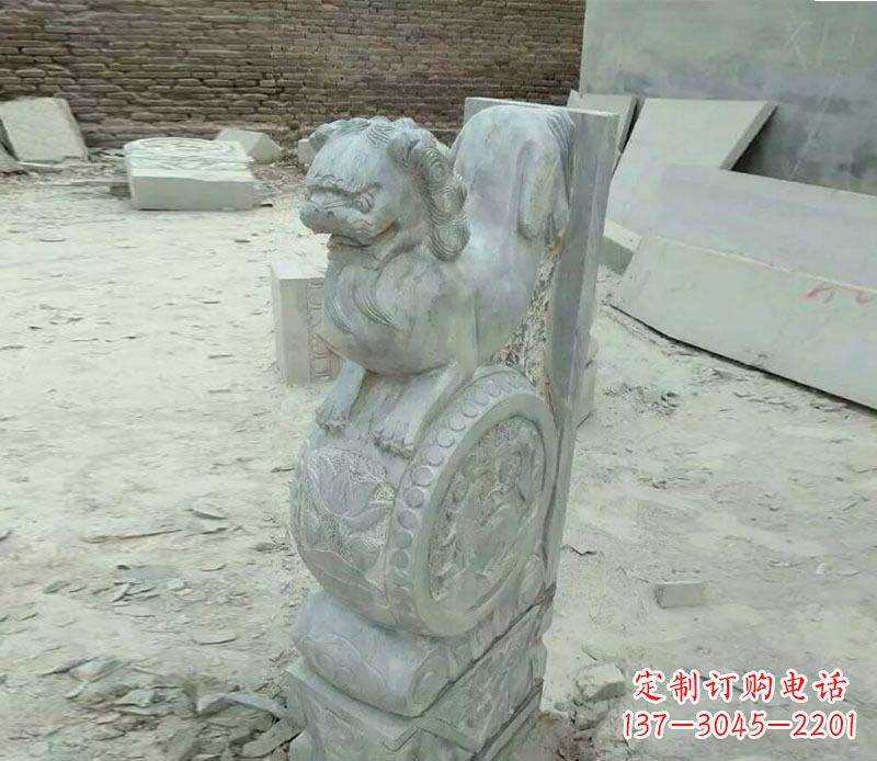山东精美石门墩雕塑,缔造绝色佳作