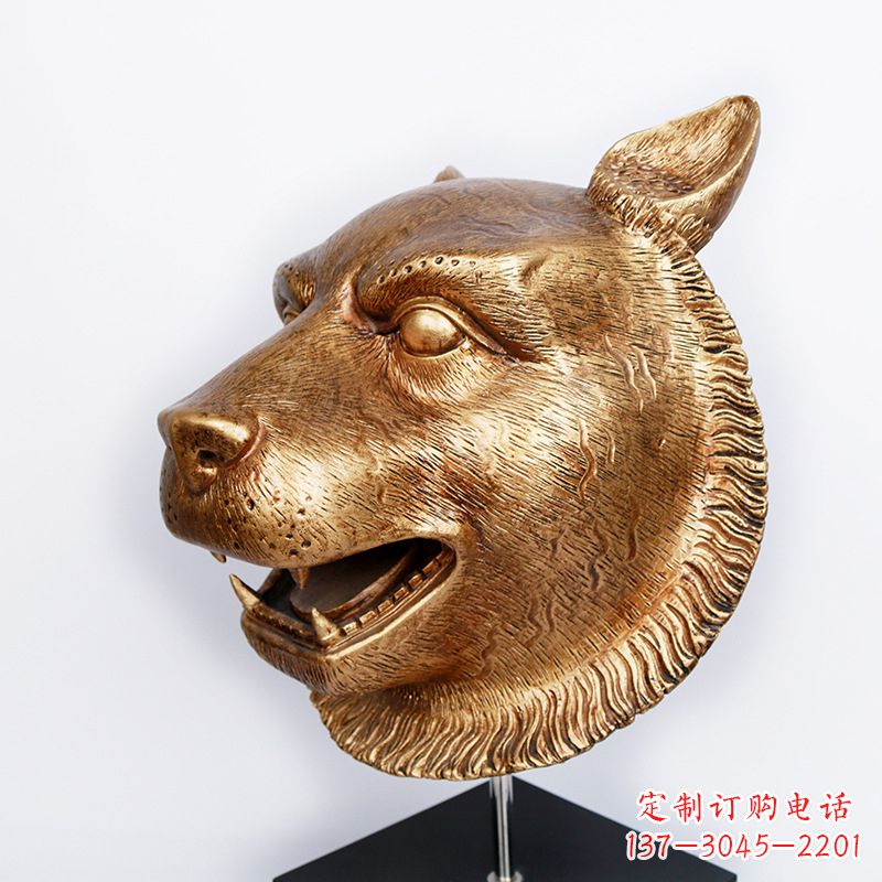 山东玻璃钢雕刻虎头