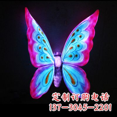 山东完美粉色蝴蝶雕塑