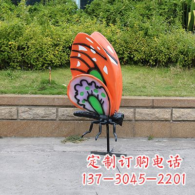 山东高端红色蝴蝶雕塑