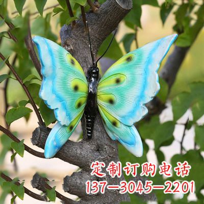 山东蓝色蝴蝶雕塑