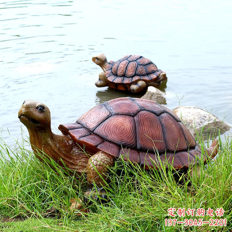山东精美乌龟雕塑,点亮您的池塘水景