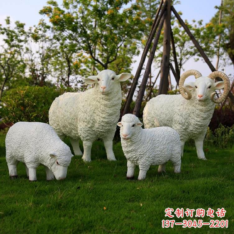 山东精美玻璃钢动物雕塑