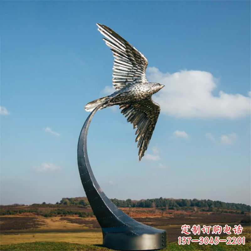 山东不锈钢老鹰雕塑