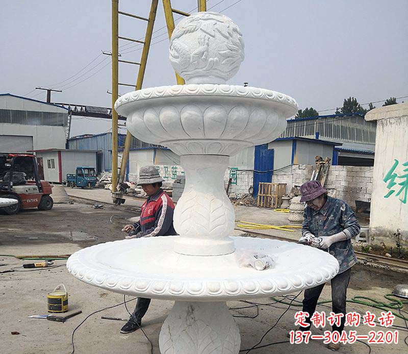 山东风水球喷泉石雕1