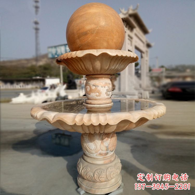 山东风水球石雕塑