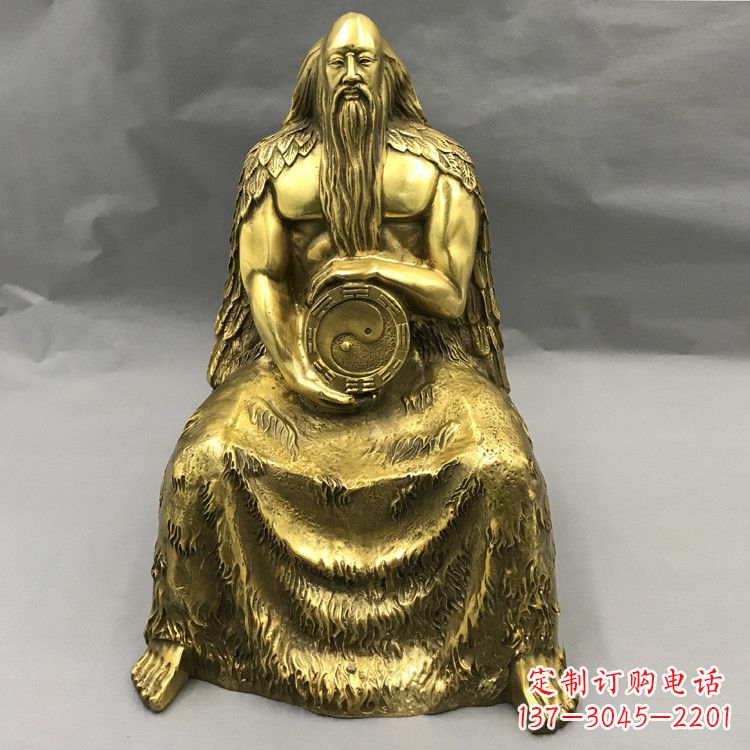 山东伏羲铜雕塑-中华民族上古神话人物雕像