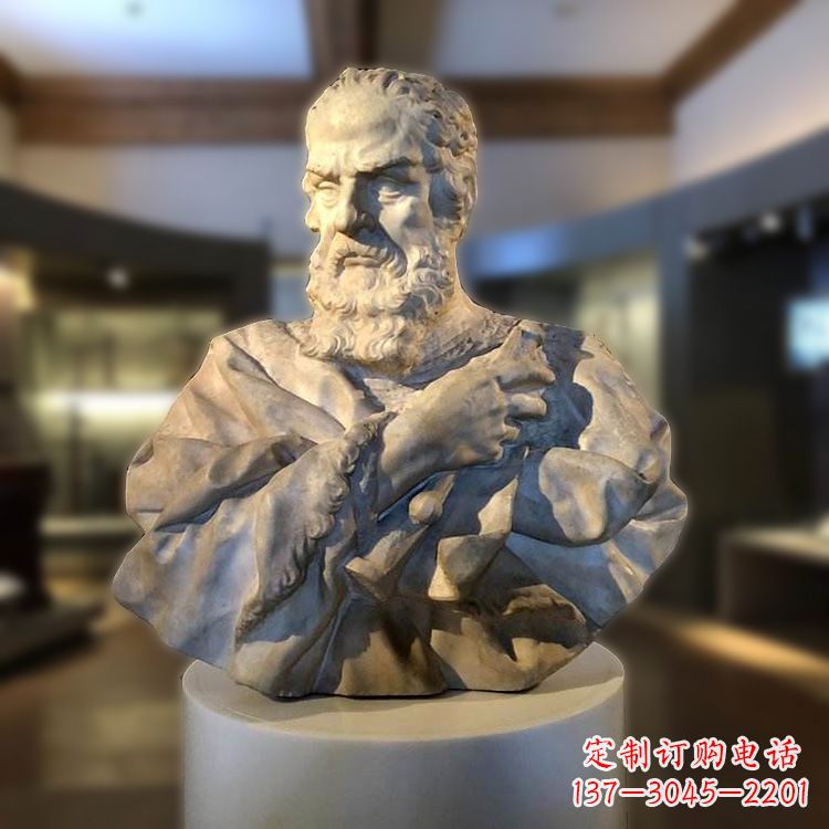 山东伽利略头像雕塑--精致定制