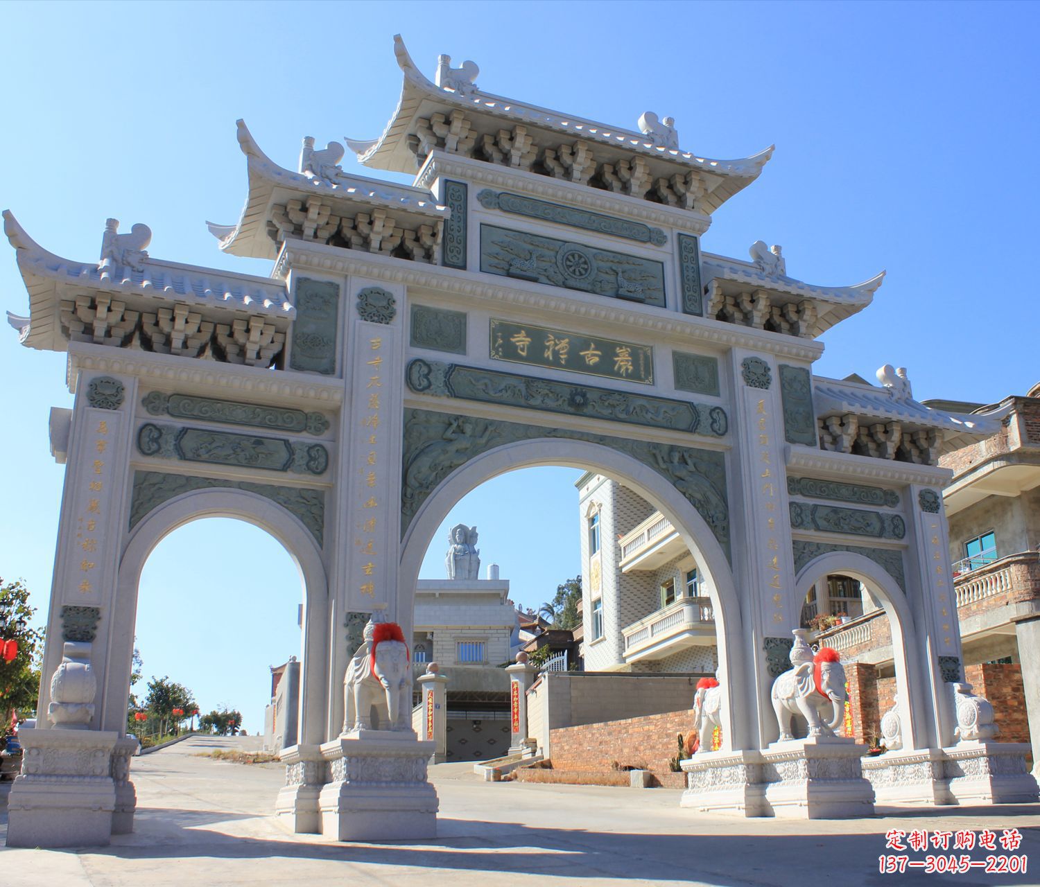 山东个性石雕牌坊楼—唯美精致的装饰品
