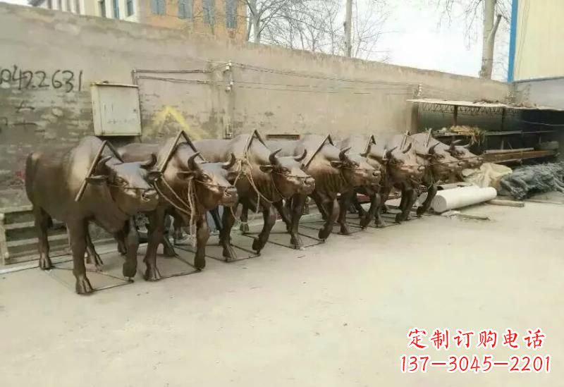 山东艺术之作，牛雕塑