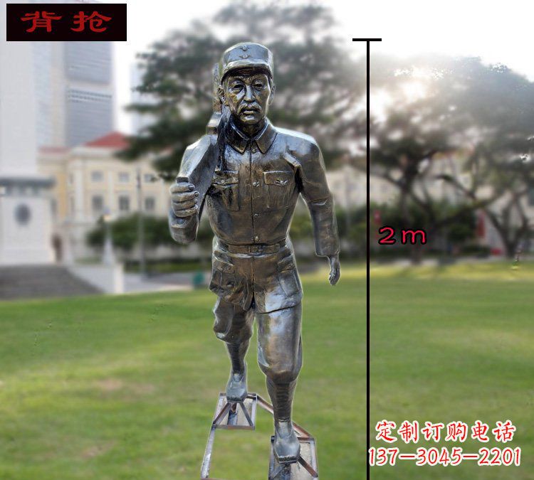 山东中领雕塑英勇勇士铜雕