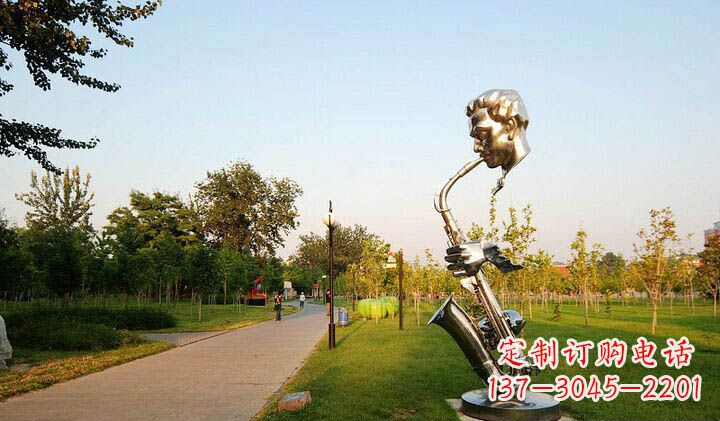 山东不锈钢萨克斯抽象雕塑