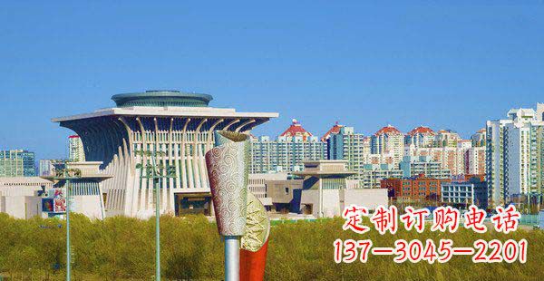 山东高端特色不锈钢抽象火炬雕塑