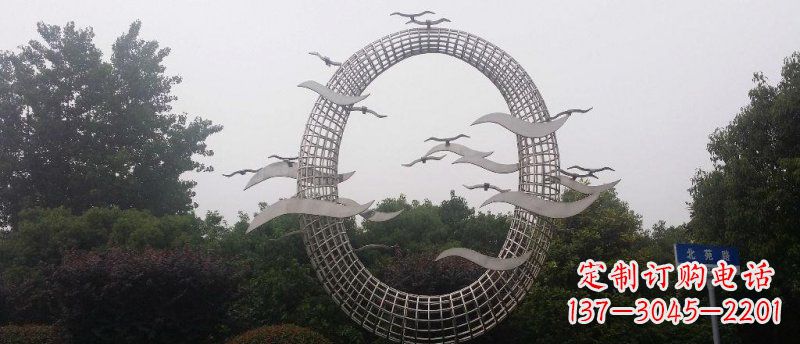 山东抒情海鸥雕塑