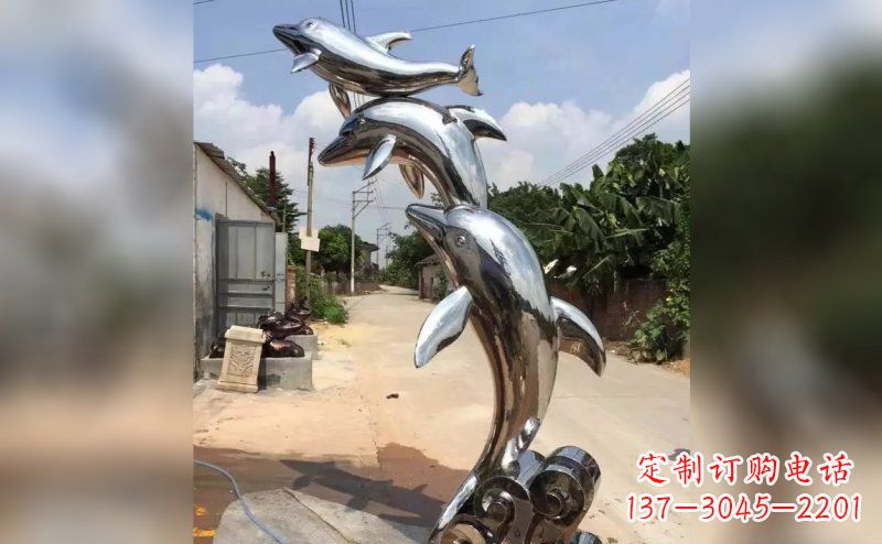 山东产品名称优雅海豚雕塑