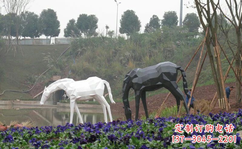 山东盛世之美,精美不锈钢动物雕塑