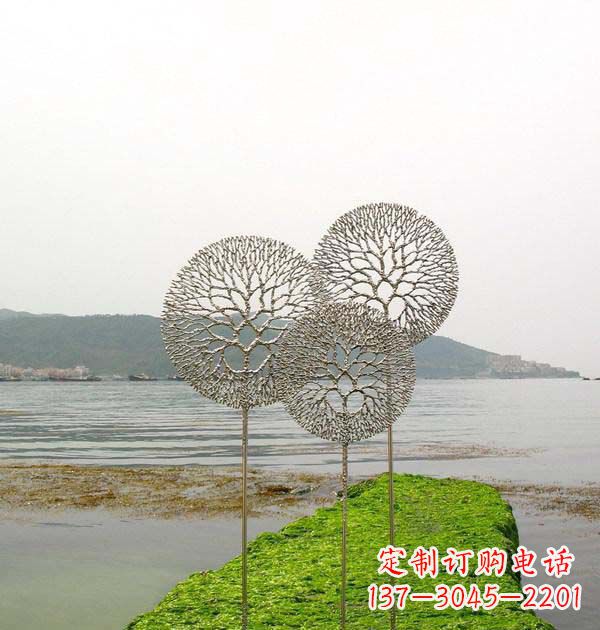 山东 迷人的不锈钢蒲公英雕塑