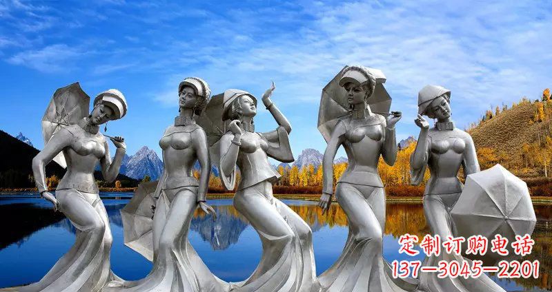 山东现代少女雕塑
