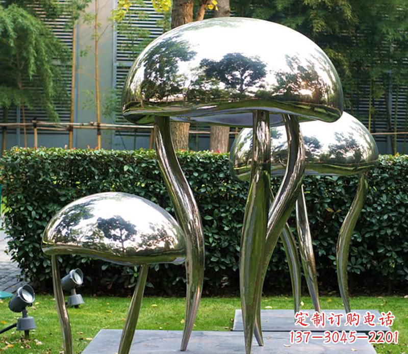 山东艺术水母不锈钢雕塑