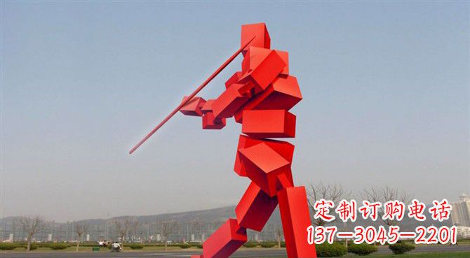 山东定制不锈钢标枪雕塑