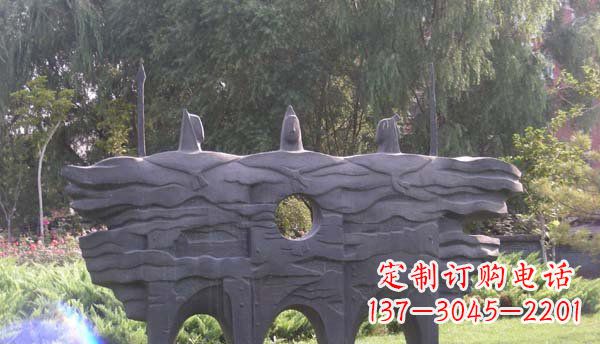 山东精美绝伦的战士铜雕