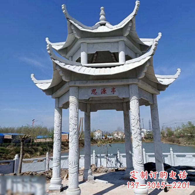 山东公园大理石凉亭