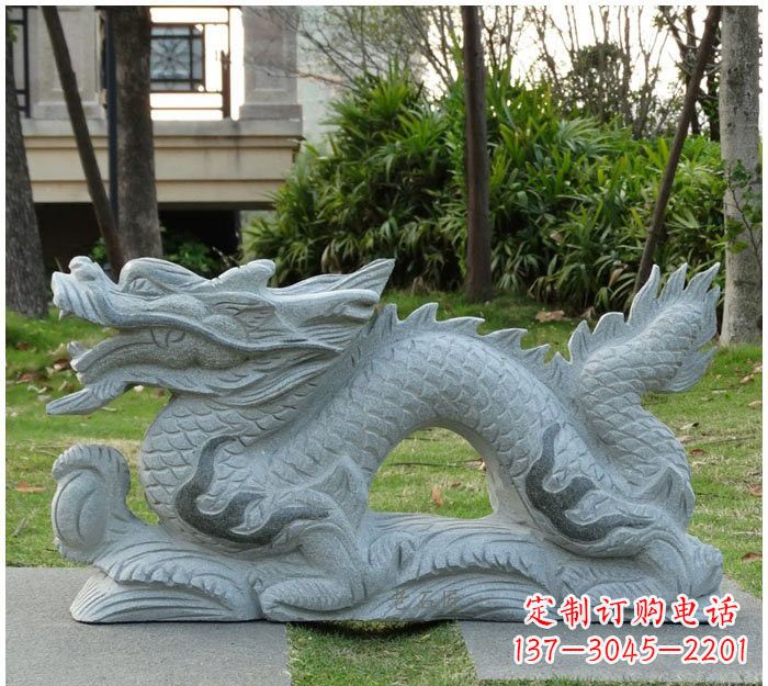 山东精美雕刻的大理石龙雕塑