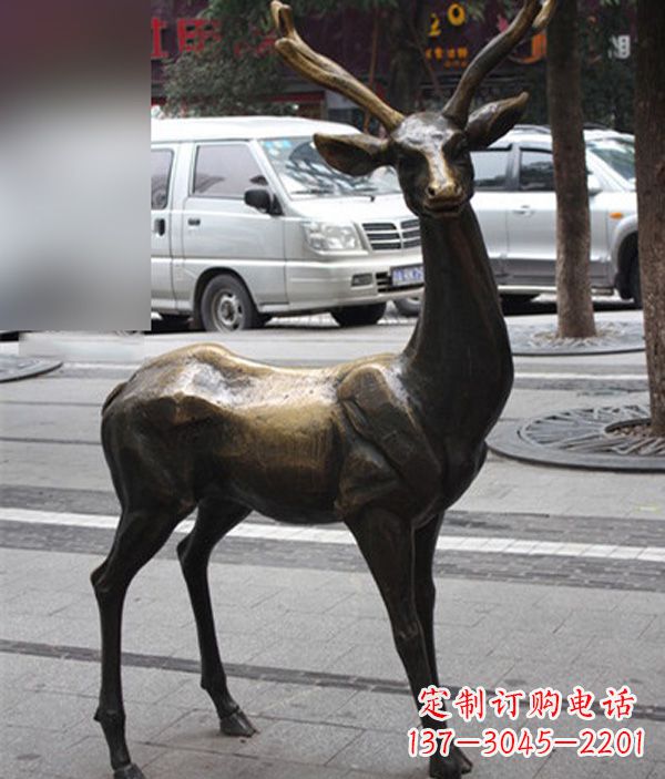 山东高品质鹿铜雕塑，给室内外环境带来新气象