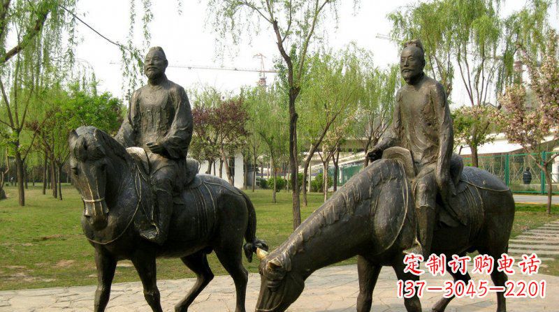 山东浪漫动人的骑马雕塑