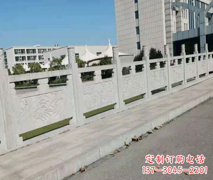 山东精美大理石浮雕栏板