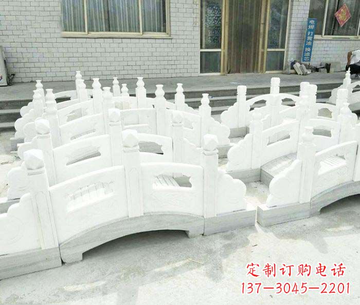 山东专业定制大理石拱桥雕塑