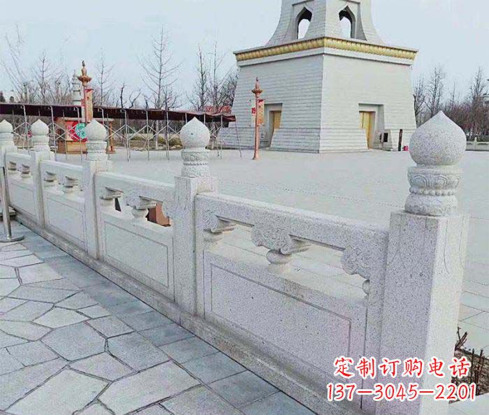 山东精美大理石栏板石雕