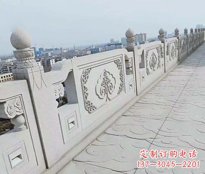 山东精美大理石栏板雕塑